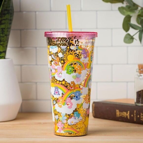 {Care Bears} Gold Confetti Travel Cup - Picture 3 of 7